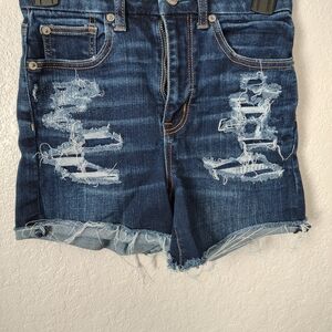 American Eagle Dark Blue Denim Shorts